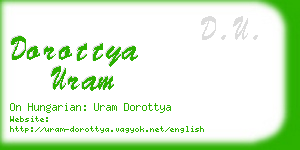 dorottya uram business card